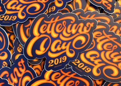 Lettering Day Sticker