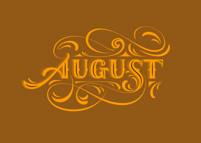 August Lettering