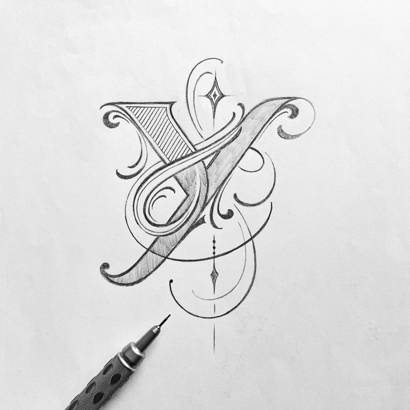 Letter Y Sketch