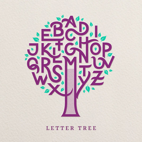 Buchstaben Baum