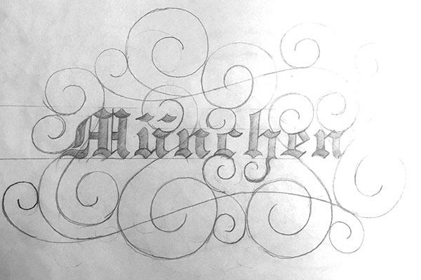 Muenchen-Lettering