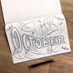 Oktober-Lettering-Art