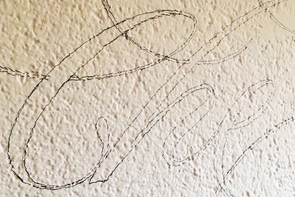 Wand-Lettering-Mural-Bleistift