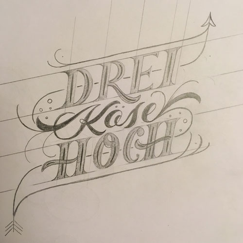 dreikaesehoch-lettering-skizze