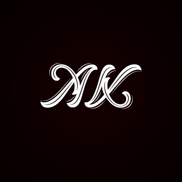 Monogramm A+K - gleichzeitig ein Ambigramm